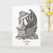 Een slapende engel op de Stone Kaart (Gele Bloem)