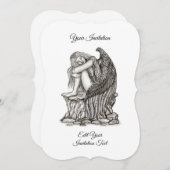 Een slapende engel op de Stone Kaart (Voorkant / Achterkant)