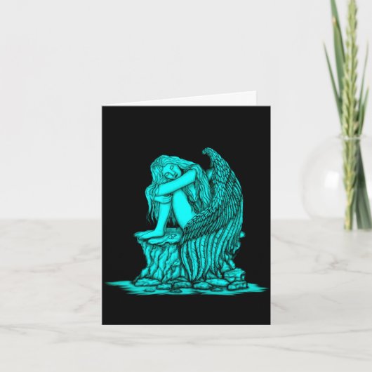 Een slapende engel op de Stone Kaart (Voorkant)