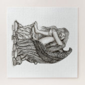 Een slapende engel op de Stone Legpuzzel (Horizontaal)