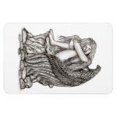 Een slapende engel op de Stone Magneet (Horizontaal)