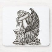 Een slapende engel op de Stone Muismat (Voorkant)