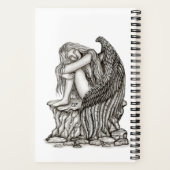 Een slapende engel op de Stone Notitieboek (Achterkant)