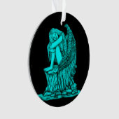 Een slapende engel op de Stone Ornament (voorkant)