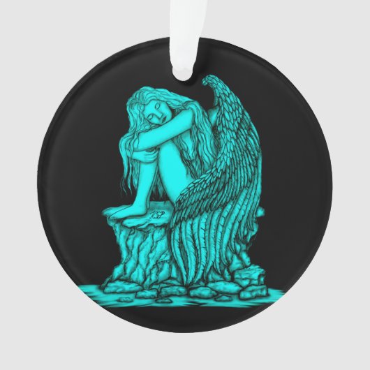 Een slapende engel op de Stone Ornament (voorkant)