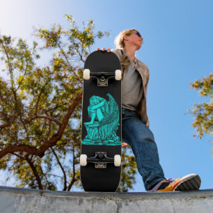 Een slapende engel op de Stone Persoonlijk Skateboard