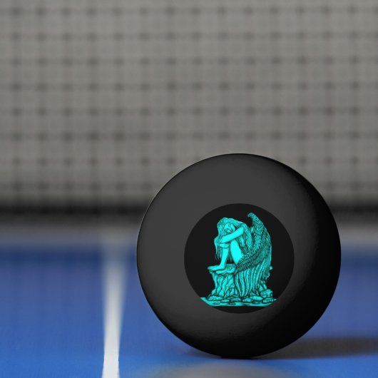 Een slapende engel op de Stone Pingpongbal (Net)