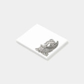 Een slapende engel op de Stone Post-it® Notes (Schuin)