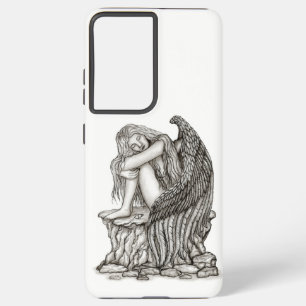 Een slapende engel op de Stone Samsung Galaxy Hoesje