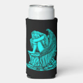 Een slapende engel op de Stone Seltzer Blikjeskoeler (Seltzer Voorkant)
