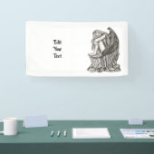 Een slapende engel op de Stone Spandoek (Beurs)