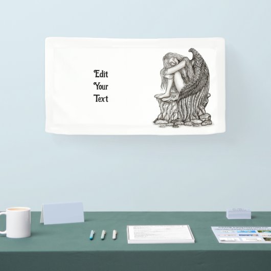 Een slapende engel op de Stone Spandoek (Beurs)