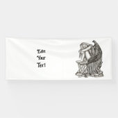 Een slapende engel op de Stone Spandoek (Horizontaal)