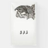 Een slapende engel op de Stone Spandoek (Verticaal)