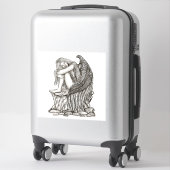 Een slapende engel op de Stone Sticker (Koffer)