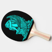 Een slapende engel op de Stone Tafeltennisbatje (Zijkant)