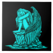 Een slapende engel op de Stone Tegeltje (Voorkant)