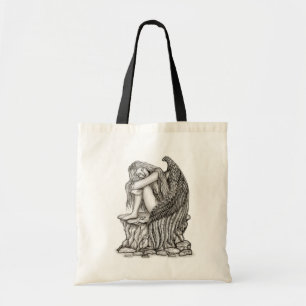 Een slapende engel op de Stone Tote Bag