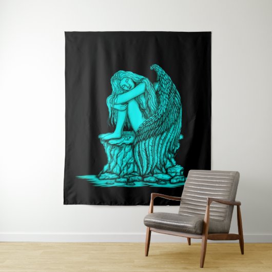 Een slapende engel op de Stone Wandkleed (In situ)