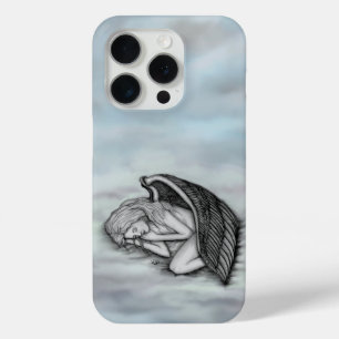 Een slapende engel op de wolken van de hemel iPhone 15 pro case