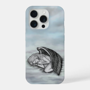 Een slapende engel op de wolken van de hemel iPhone 15 pro case