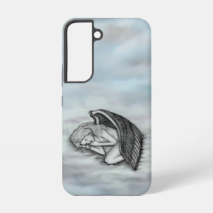 Een slapende engel op de wolken van de hemel samsung galaxy hoesje