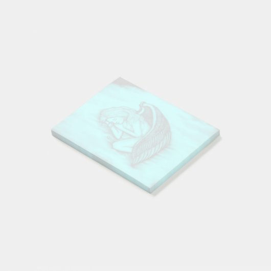 Een slapende engel post-it® notes (Schuin)
