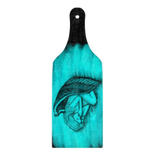 Een slapende engel snijplank (Voorkant)