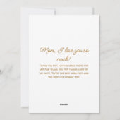 Een slaperige kat te midden van de bloemen feestdagenkaart (Achterkant)