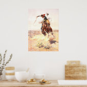 Een slecht huis van Charles Russell,  Westerne kun Poster (Keuken)