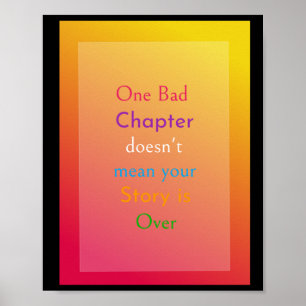 Een slechte Chapter Design Sticker Poster