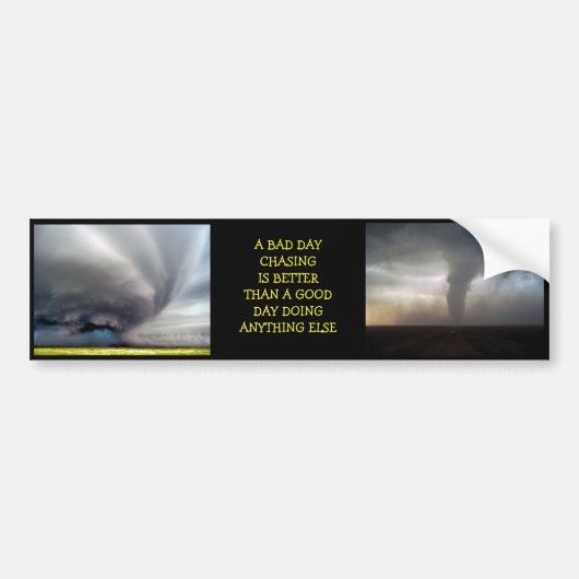 Een slechte dag jagen... bumpersticker (Voorkant)