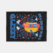 Een slechte dag om een glizzy 4 juli hotdog grappi fleece deken (Voorkant (Horizontaal))