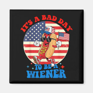 Een slechte dag om een wiener grappige hotdog 4 ju magneet