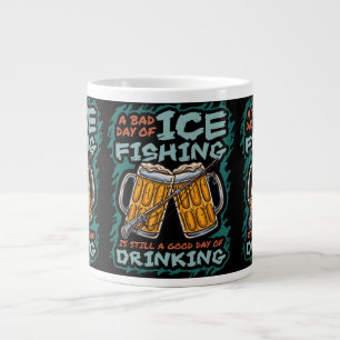 Een slechte dag vissen op het ijs Funny humor cita Grote Koffiekop