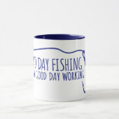 Een slechte dag visserij verslaat een goede dageli mok (Midden)