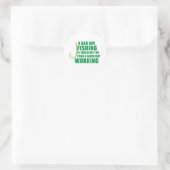Een slechte dag Vist veel beter Ronde Sticker (Tas)