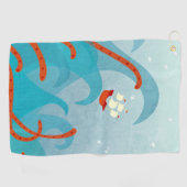 Een slechte dag voor de redders golfhanddoek (Horizontaal)