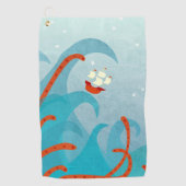 Een slechte dag voor de redders golfhanddoek (Voorkant)