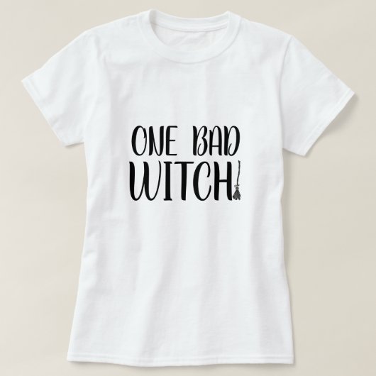 Een slechte heks! Broomstick T-shirt (Design voorkant)