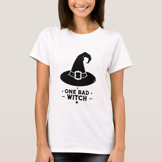 Een slechte heks Halloween T-shirt (Voorkant)