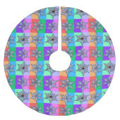 Een slechte sneeuwvlok Pop Kunstboomrok Kerstboom Rok (Voorkant)