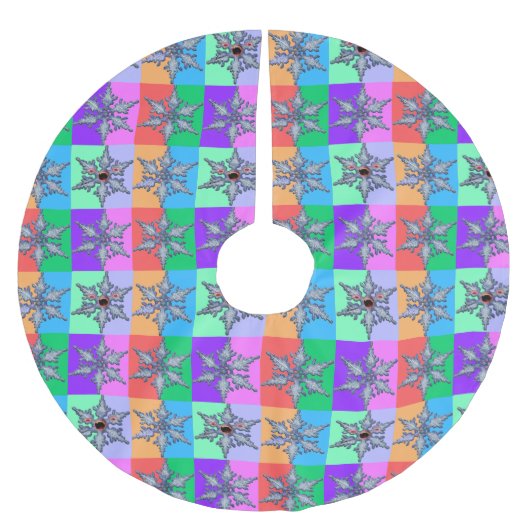 Een slechte sneeuwvlok Pop Kunstboomrok Kerstboom Rok (Voorkant)