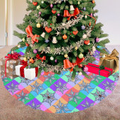 Een slechte sneeuwvlok Pop Kunstboomrok Kerstboom Rok