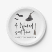 Een slechte tijd | Happy Halloween Papieren Bordje (Voorkant)