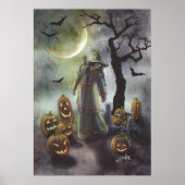 Een slechte wandeling bij Halloween. Poster (Voorkant)