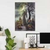 Een slechte wandeling bij Halloween. Poster (Thuiskantoor)