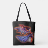 Een slechte wind gotische vampier fee kunst tote bag (Achterkant)