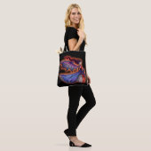 Een slechte wind gotische vampier fee kunst tote bag (Op model)