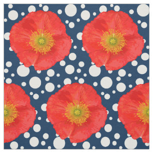 Een slechts Bloesem van de Papaver + uw backgr. & Stof